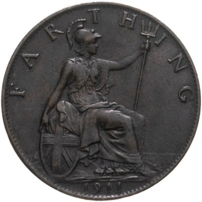 купить Великобритания 1 фартинг (farthing) 1911