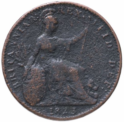купить Великобритания 1 фартинг (farthing) 1823 Дата 1823
