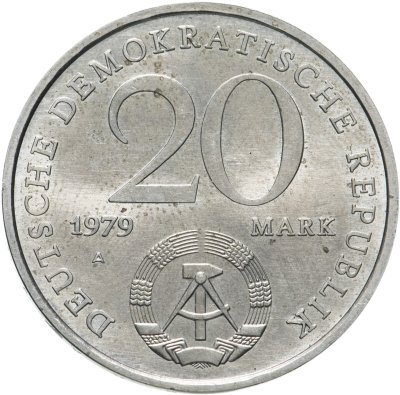 купить Германия (ГДР) 20 марок 1979 "30 лет образования ГДР"