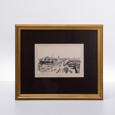 купить "Copenhagen" (по оригиналу 1880 г.) в раме, бумага, печать, Россия, 1990-2010 гг.