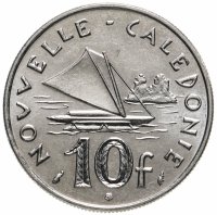 купить Новая Каледония 10 франков (francs) 1977