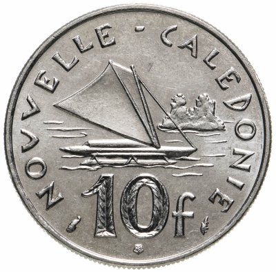 купить Новая Каледония 10 франков (francs) 1977