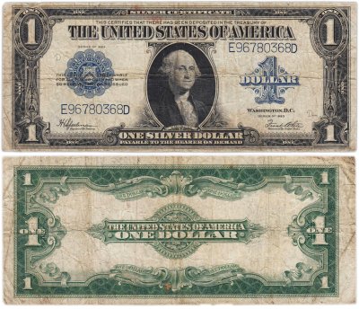 купить США 1 доллар 1923 series 1923 (Pick 342) Silver Certificate, Speelman-White