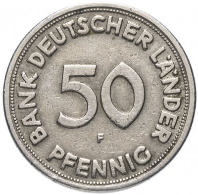 купить Германия 50 пфеннигов (pfennig) 1949 случайный монетный двор