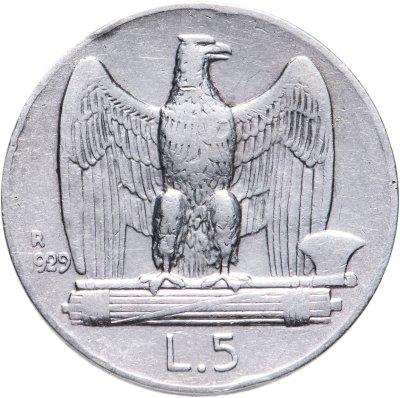 купить Италия 5 лир 1929