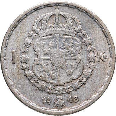 купить Швеция 1 крона (krona) 1948