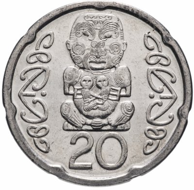 купить Новая Зеландия 20 центов (cents) 2006-2021, случайная дата