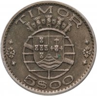 купить Португальский Тимор 5 эскудо (ESCUDO) 1970