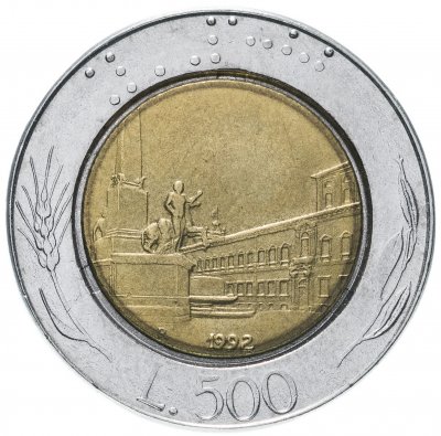 купить Италия 500 лир 1992 "Квиринальский дворец"