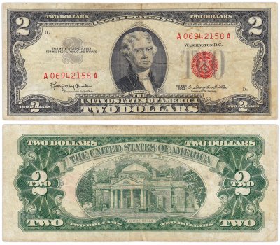 купить США 2 доллара 1963 (Pick 382a)