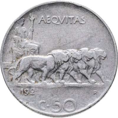 купить Италия 50 чентезимо (centesimi) 1921