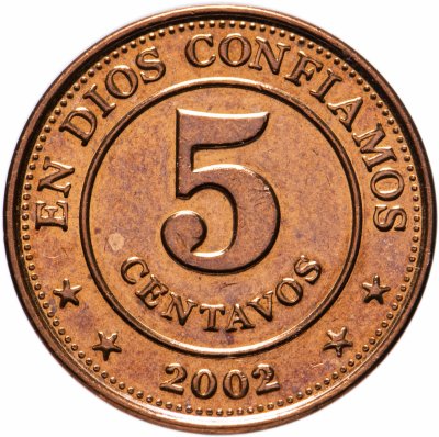 купить Никарагуа 5 сентаво (centavos) 2002