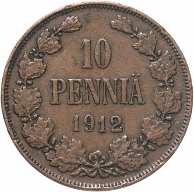 купить 10 пенни 1912, для Финляндии