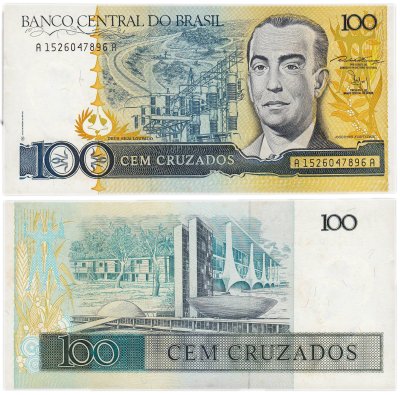 купить Бразилия 100 крузадо 1987 (Pick 211b)