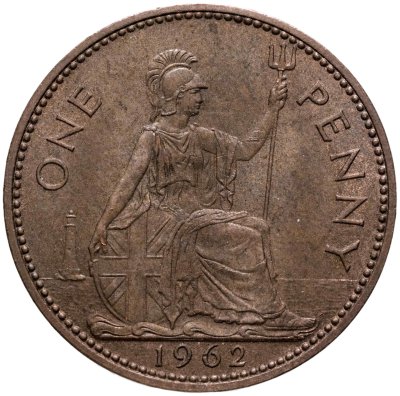 купить Великобритания 1 пенни (penny) 1962