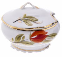 купить Солонка с цветочным декором, фарфор, роспись, золочение, "Коростеньский фарфоровый завод", СССР, 1960-1991 гг.