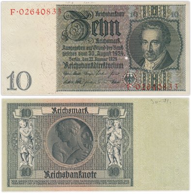 купить Германия 10 марок 1929