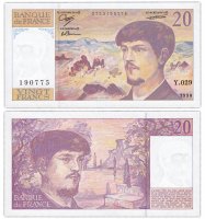 Купить Франция 20 франков 1990 (Pick 151d)