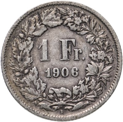 купить Швейцария 1 франк (franc) 1906