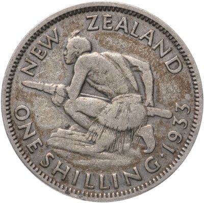 купить Новая Зеландия 1 шиллинг (shilling) 1933
