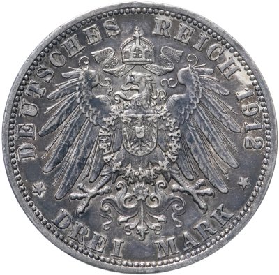 купить Германская империя (Пруссия) 3 марки 1912