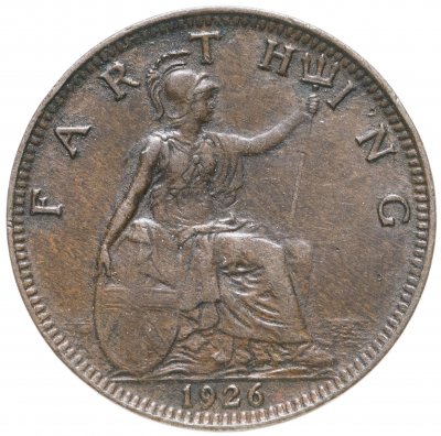 купить Великобритания 1 фартинг (farthing) 1926