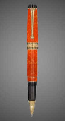 купить Ручка-роллер Aurora Optima Auroloide Arancho GT, в подарочной коробке, Покрытия: позолота, позолота, смола, 2026 г.