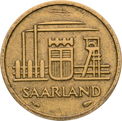 купить Саар 10 франков (francs) 1954