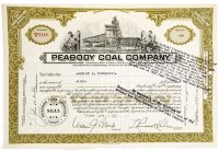 купить Акция США PEABODY COAL COMPANY (ILLINOIS) 1956 г.