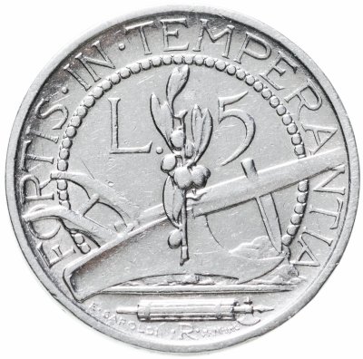 купить Сан-Марино 5 лир (lire) 1938