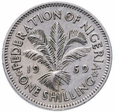купить Нигерия 1 шиллинг (shilling) 1959