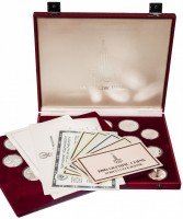 купить Набор, посвященный Олимпиаде 1980 в Москве Proof (28 монет, в фирменном боксе, с полным комплектом сертификатов)