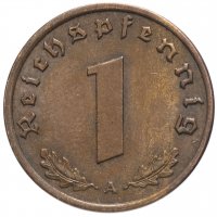 Купить Германия (Третий Рейх) 1 рейхспфенниг 1939 "А"