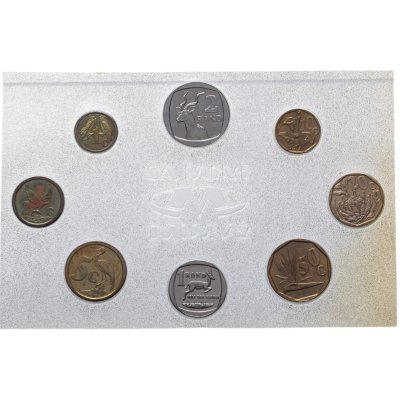 купить ЮАР 1992 набор из 8-ми обиходных монет в официальной запайке