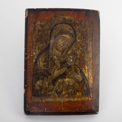 купить Икона "Богоматерь Иверская", дерево, темпера, Российская империя, 1850-1880 гг.
