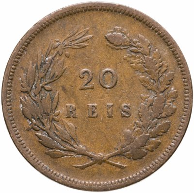 купить Португалия 20 рейс (reis) 1892 Без отметки монетного двора