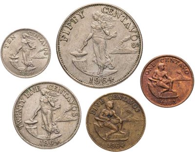купить Филиппины набор монет 1963-1964 (5 штук)