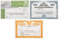 купить Акция США Набор из 3-х штук ( BUILDERS INVESTMENT GROUP, North American Aviation, Inc., Commonwealth Oil Refining Company, Inc.) 1950-1972 гг.