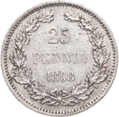 купить 25 пенни 1898 L, монета для Финляндии