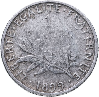 купить Франция 1 франк 1899