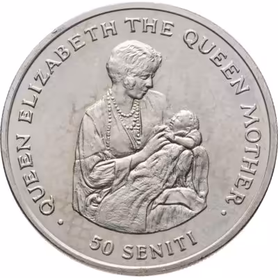 купить Тонга 50 сенити (seniti) 1985 85 лет со дня рождения Королевы Матери