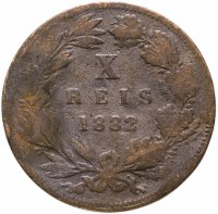 купить Португалия 10 рейс (reis) 1882
