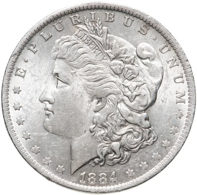 купить США 1 доллар (dollar) 1884 O Доллар Моргана знак монетного двора: "O" - Новый Орлеан