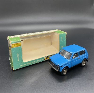 купить Модель автомобиля "Lada 2121" (Нива), металл, пластик, картон, печать, СССР, 1987 г.
