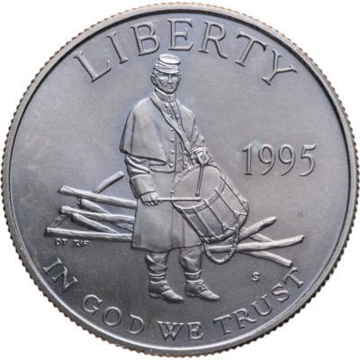 купить США 50 центов (1/2 доллара, half dollar) 1995 S Civil War (Гражданская война)