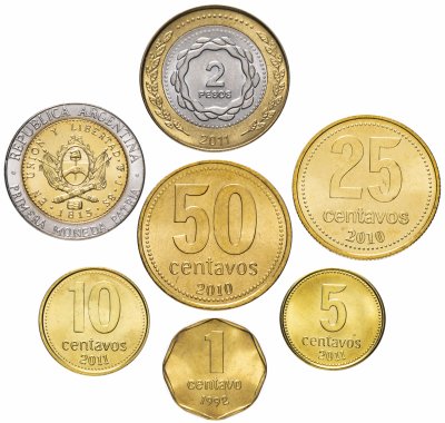 купить Аргентина набор монет 1992-2013 (7 штук)