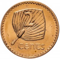 купить Фиджи 2 цента (cents) 1990