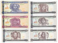 купить Эритрея набор банкнот 1-100 накфа 1997-2004 (Pick 1,2,3,4,7,8), 6 штук.