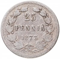 купить 25 пенни (pennia) 1873 S