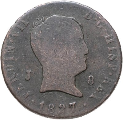 купить Испания 8 мараведи 1827
